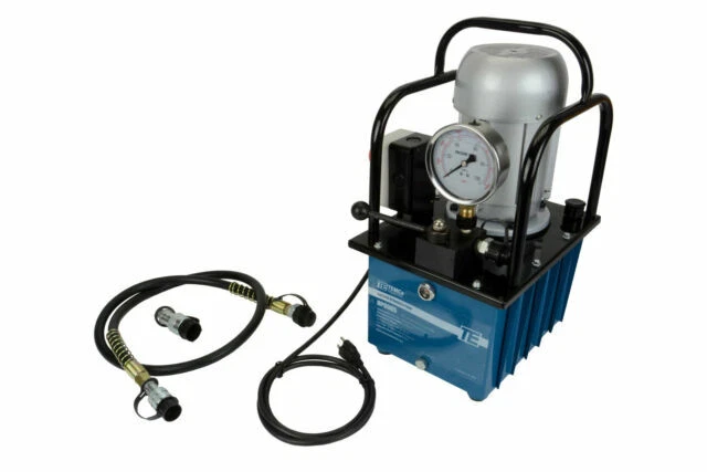TEMCo HP0005 Electric Hydraulic Pump Power Pack Unit 2 Stage Single Acting 110V