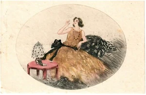 Glamouröse Postkarte aus Belgien 1928 - Bild 1 von 2