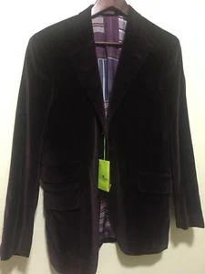 ETRO Milano Men’s Velvet 3 Button Blazer Lined Size 46 - Picture 1 of 9