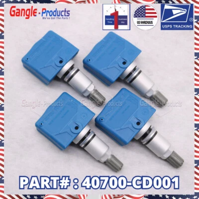 4PCS 40700-CD001 TPMS TIRE PRESSURE SENSOR For Infiniti M45 FX35 FX45 2003-2007 - Image 1 of 4