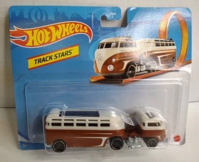 Hot Wheels Track Stars: camión Volkswagen personalizado, marrón y perla, camión y camión Foto 1 de 4