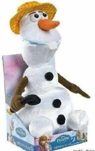 Disney Frozen Singing Olaf Plush Soft Stuffed Doll12" tall NIB