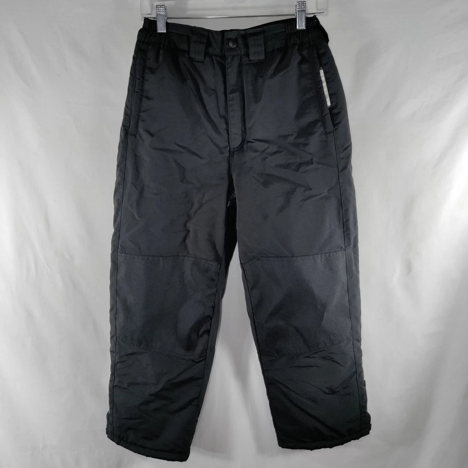 Athletech Snowpants Youth Size L (10/12) Black Snow Ski Snowboard Elastic Waist - Image 1 of 4
