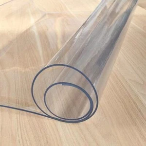 Water Oil Proof Protector Desk Pad Soft Glass Dining Tablecloth Transparent PVC - Picture 1 of 11