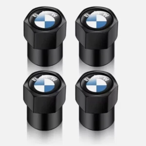 TAPPI COPRI VALVOLA BMW NERO IN LEGA DI METALLO Serie 1 2 3 4 M2 M3 M4 TUNING - Foto 1 di 1