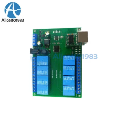 RS485 TCP Modbus Slave Relay Control Module 12V 8 CH Ethernet Network ET48A08 - Image 1 of 4