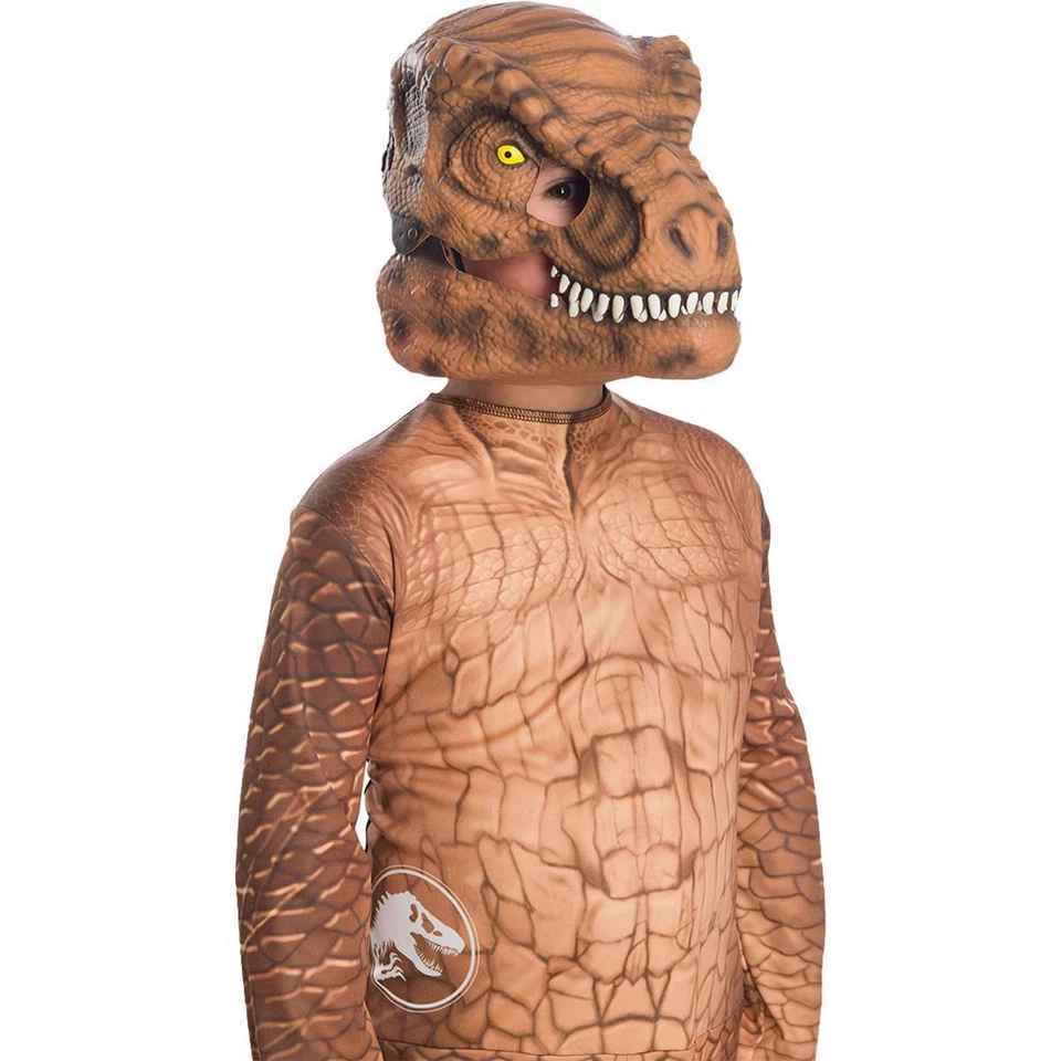 Rubies Jurassic World T-Rex Movable Jaw Mask Child Fancy Dress - Image 1 of 1