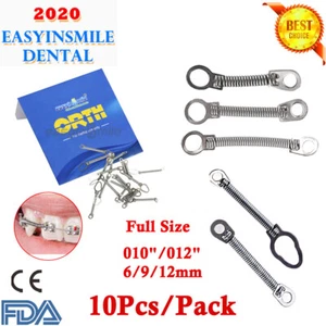 10Pcs Dental Orthodontic Super NITI Closed Coil Spring 6/9/12MM For Ortho Braces - Picture 1 of 14