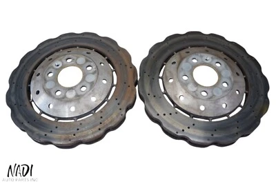 2013 - 2015 AUDI R8 V8 FRONT LEFT & RIGHT BRAKE DISC ROTOR PAIR OEM 8T0615301 - Image 1 of 4
