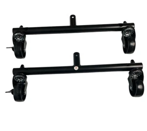 Simple Houseware Dual Garment Rack 18” Base With Casters Replacement, Black - Picture 1 of 6