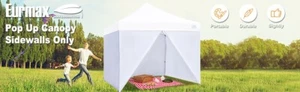 Eurmax Full Zippered Walls for 10 x 10 Pop Up Canopy,10x10 Canopy Sidewalls - Picture 1 of 3