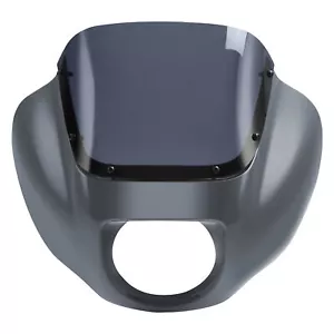 Quarter Fairing Windshield Fit For Harley Street Bob FXBBS 18-25 19 Gunship Gray - Picture 1 of 6