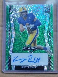 Kenny Pickett 2022 Leaf Flash Green Autograph Rookie Football Card 5/7 BA-KP1 - Picture 1 of 10