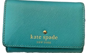 Kate Spade coin purse turquoise - Picture 1 of 5