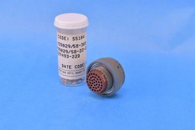 Amphenol Aerospace Mil-Spec Circular Connector 37P Male Pin Crimp MS27473T14B35P - Image 1 of 4