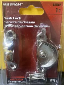 Hardware Essentials SASH LOCK by Hillman Hardware #851202 ( 2 pack ) - Picture 1 of 2