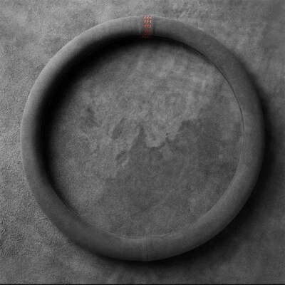 Car Steering Wheel Cover 38cm/15in Suede Breathable Auto Interior Accessories - Image 1 of 4