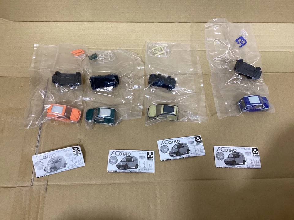 PLUS 1/64 Nissan S-Cargo Collection Custom Color / Complete Set of 4 Figures F/S