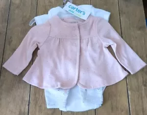 Carter’s Baby Girl 3 Piece Outfit Newborn - Picture 1 of 5