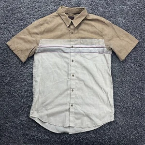 Camisa Prana Breathe para Hombre Grande Beige 2 Tonos con Botones Mangas Cortas Exterior - Imagen 1 de 12