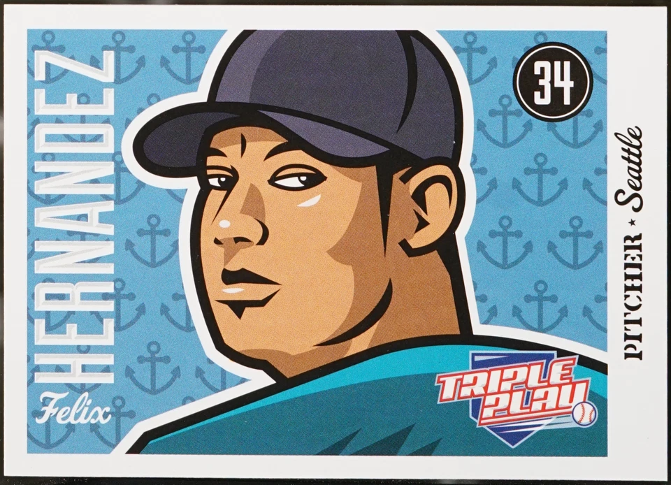 2012 Panini Triple Play Baseball Felix Hernandez #74 NM - Image 1 of 1
