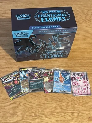 Pokemon Phantasmal Flames Elite Trainer Box - ETB - English  OPENED ! - Bild 1 von 4