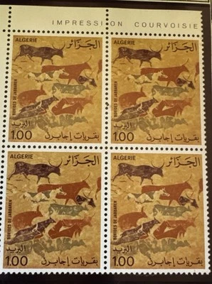 1981 Algeria Tassili Rock Art And Cave Paintings 4 Blocks of 4. #747-50  - Image 1 of 4