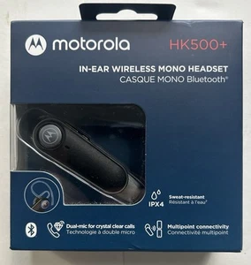 Motorola In-Ear Bluetooth Wireless Mono Headset HK500+ - Black New Sealed! - Picture 1 of 4