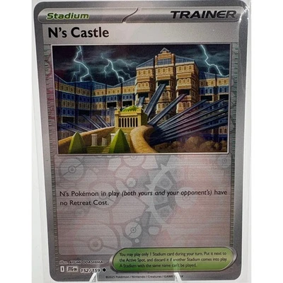 N's Castle 152/159 Sv09 Journey Together JTG Reverse Holo Pokemon TCG NM - Image 1 of 2