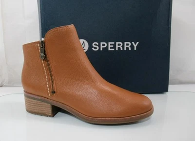 Botines para mujer Sperry talla 8,5 Seaport Storm 2,0 cuero tostado resistente al agua Foto 1 de 4