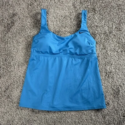 Camiseta deportiva sin mangas deportiva azul mediana Nike Tankini para mujer ropa deportiva Foto 1 de 4