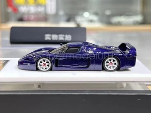YM 1:64 Scale Blue Carbon MC12 Stradale Racing Sports Model Diecast Resin Car - Picture 1 of 4