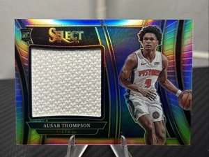 PARCHE JUMBO AUSAR THOMPSON 2023-24 SELECT SILVER PRIZM ROOKIE RC ¡¡¡Limpio!!!! - Imagen 1 de 2