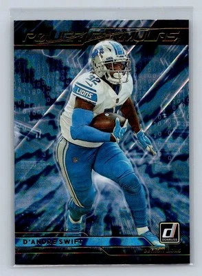 2021 Donruss #PF1 D'Andre Swift Power Formulas Detroit Lions C23 - Image 1 of 2