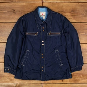 Vintage Field & Stream Windbreaker Jacket L 70s Overshirt Western USA Made - Picture 1 of 9