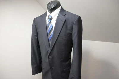 Ermenegildo Zegna Wool Striped 2 Piece Suit Jacket Pants Fit Rom 34 x 30 42 R - Image 1 of 4
