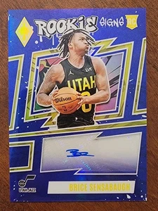 2023-24 Panini Phoenix Rookie Signs Brice Sensabaugh Auto Blue Prizm 25/25 11C - Picture 1 of 2