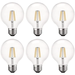 16x Luxrite LED G25 Globe Bulb 5W (60W Equivalent) 550lm Bright White E26 Base - Picture 1 of 7