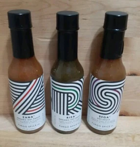 3CT SORTENPAKET: FUEGO SPICE COMPANY: RIZA/SEGA/ZANA BIO HOT SAUCE NATURAL - Bild 1 von 3