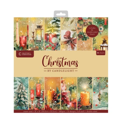 CRAFTER'S COMPANION Crafters Companion - Christmas by Candlelight Collection 12" x 12" Paper Pad