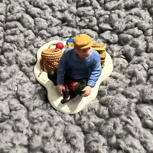 Vintage Lemax Ice Fisherman Village Figurine - Picture 1 of 6