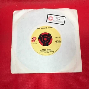 ROLLING STONES Brown Sugar 1971 USA 7" vinyl single 45 record Bitch RS-19100 - Picture 1 of 2