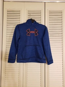 Under Armour Storm 1 Youth Boy's Blue Sweatshirt Cold Gear Hoodie Size Large YLG - Picture 1 of 5