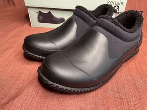 Botines de lluvia Kensie Carmella negros KS221380 para mujer talla 7 u 8 nuevos en caja - Imagen 1 de 11