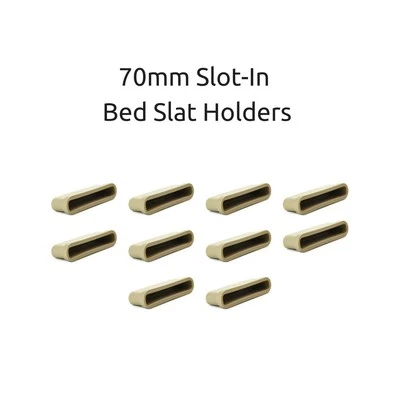 Slot In 70mm Bed Slat Holders / Caps for Metal Frames - 10 Pack - Free Delivery - Image 1 of 4