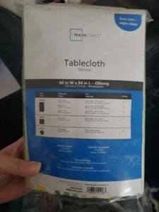 Mainstays Tovaglia Oblunga 60 in L x 84 in L Colore Giallo Verde Bianco.  - Foto 1 di 8