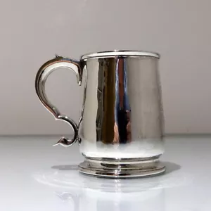 18th Century Antique George I Sterling Silver Half Pint Mug Lon 1722 M Lofthouse - Picture 1 of 11