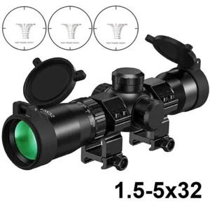 1.5-5x32 Crossbow Scope Ballistic Reticle Illuminated Sight Optic Rifle Scopes - Picture 1 of 7
