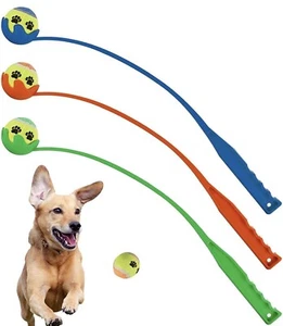 2 x 65CM PERRO LANZADOR DE BOLAS LANZADOR ENTRENAMIENTO DE MASCOTAS BUSCAR RECUPERAR CHUCKER GRANDE - Imagen 1 de 2