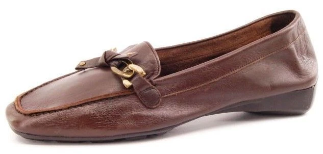 New KAREN SCOTT Soft Step Women Brown Leather Casual Flat Loafer Moc Shoe Sz 7 M - Image 1 of 1